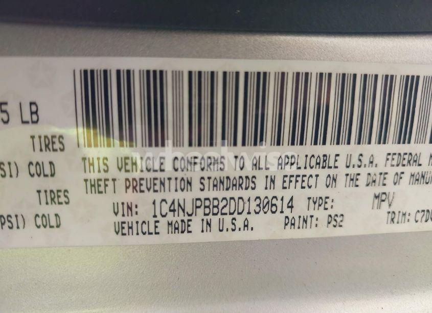 Photo 9 of 2013 Jeep Patriot SPORT (VIN 1C4NJPBB2DD130614)