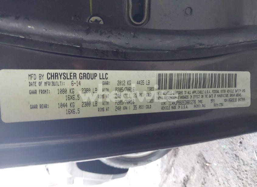 Photo 9 of 2014 Jeep Patriot SPORT (VIN 1C4NJPBB2ED881276)