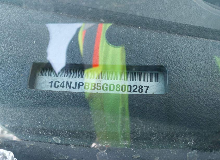 Photo 9 of 2016 Jeep Patriot SPORT (VIN 1C4NJPBB5GD800287)