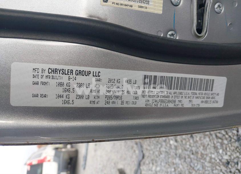 Photo 9 of 2014 Jeep Patriot SPORT (VIN 1C4NJPBB6ED894208)