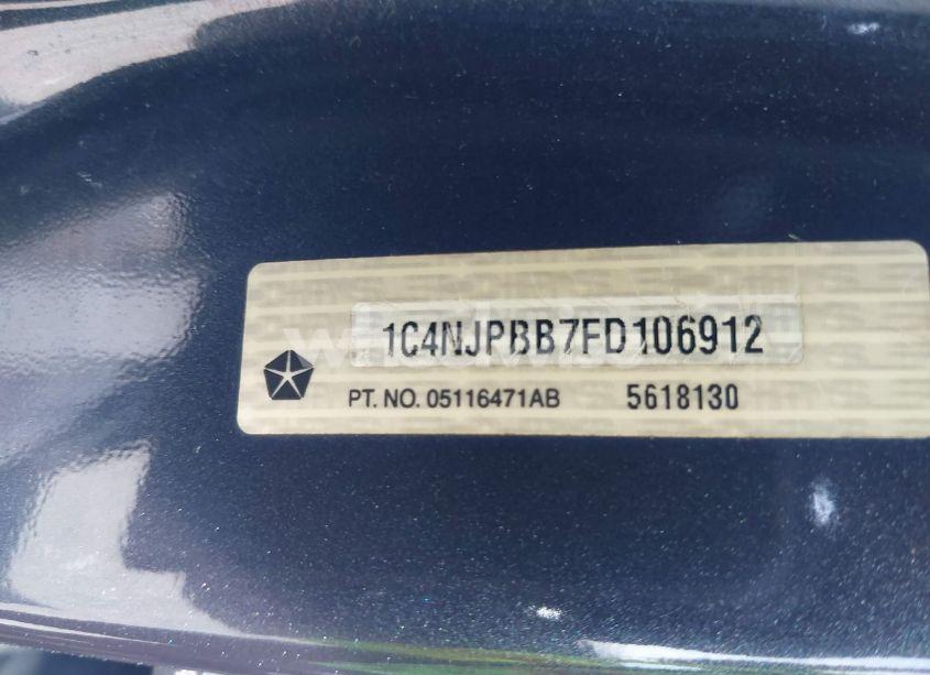 Photo 9 of 2015 Jeep Patriot SPORT (VIN 1C4NJPBB7FD106912)