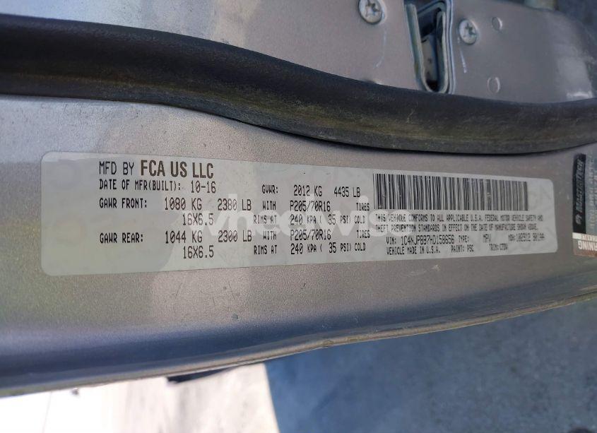 Photo 9 of 2017 Jeep Patriot SPORT FWD (VIN 1C4NJPBB7HD158656)