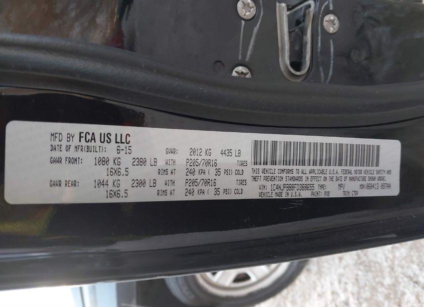 Photo 9 of 2015 Jeep Patriot SPORT (VIN 1C4NJPBB8FD388655)