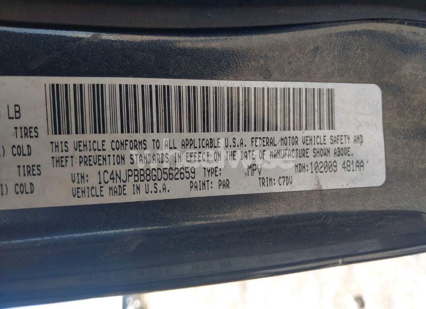 Photo 9 of 2016 Jeep Patriot SPORT (VIN 1C4NJPBB8GD562659)