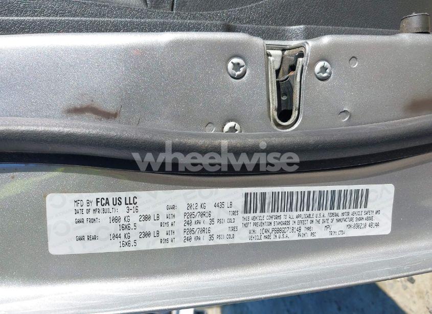 Photo 9 of 2016 Jeep Patriot SPORT (VIN 1C4NJPBB8GD718148)