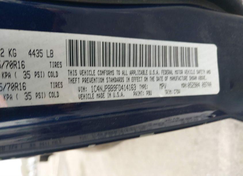 Photo 9 of 2015 Jeep Patriot SPORT (VIN 1C4NJPBB9FD414163)