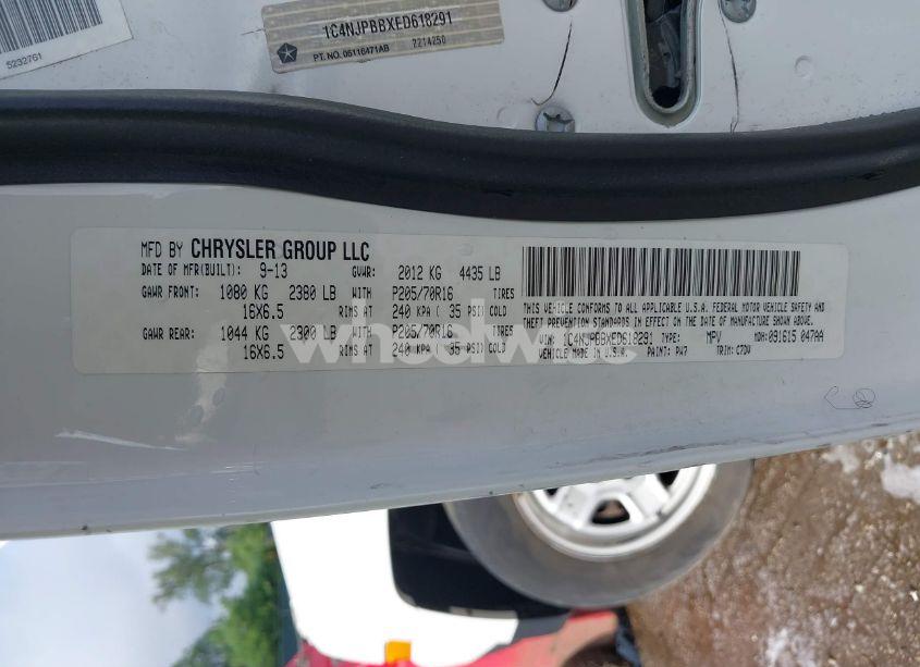 Photo 9 of 2014 Jeep Patriot SPORT (VIN 1C4NJPBBXED618291)