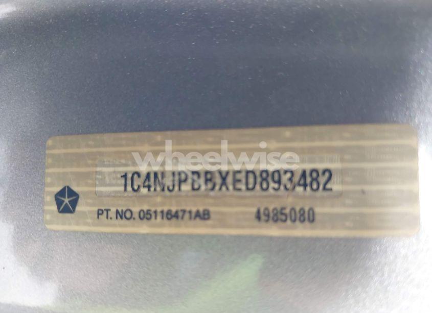 Photo 9 of 2014 Jeep Patriot SPORT (VIN 1C4NJPBBXED893482)