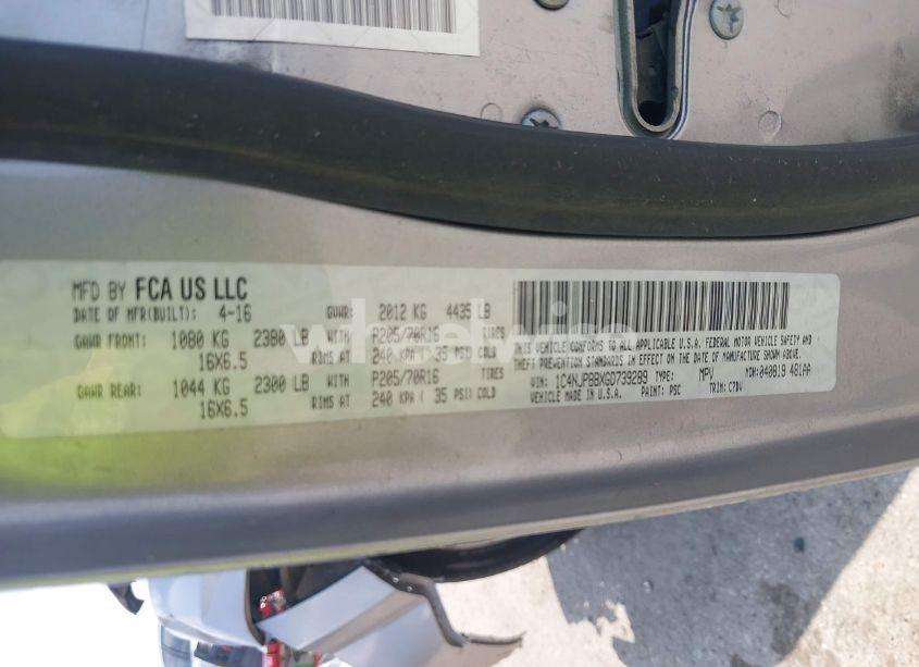 Photo 9 of 2016 Jeep Patriot SPORT (VIN 1C4NJPBBXGD739289)