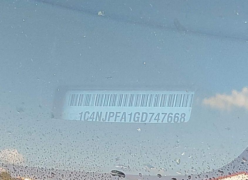 Photo 9 of 2016 Jeep Patriot HIGH ALTITUDE EDITION (VIN 1C4NJPFA1GD747668)