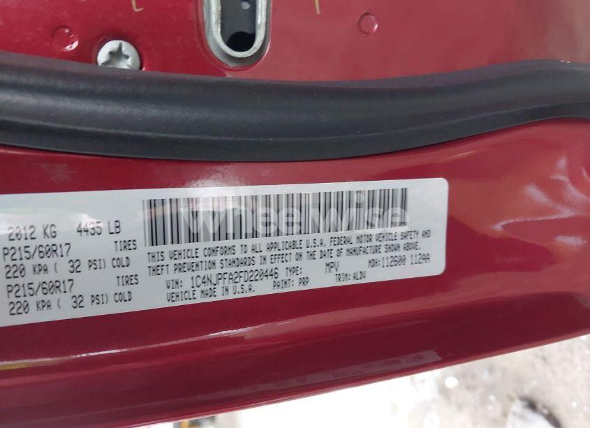 Photo 9 of 2015 Jeep Patriot HIGH ALTITUDE EDITION (VIN 1C4NJPFA2FD220446)