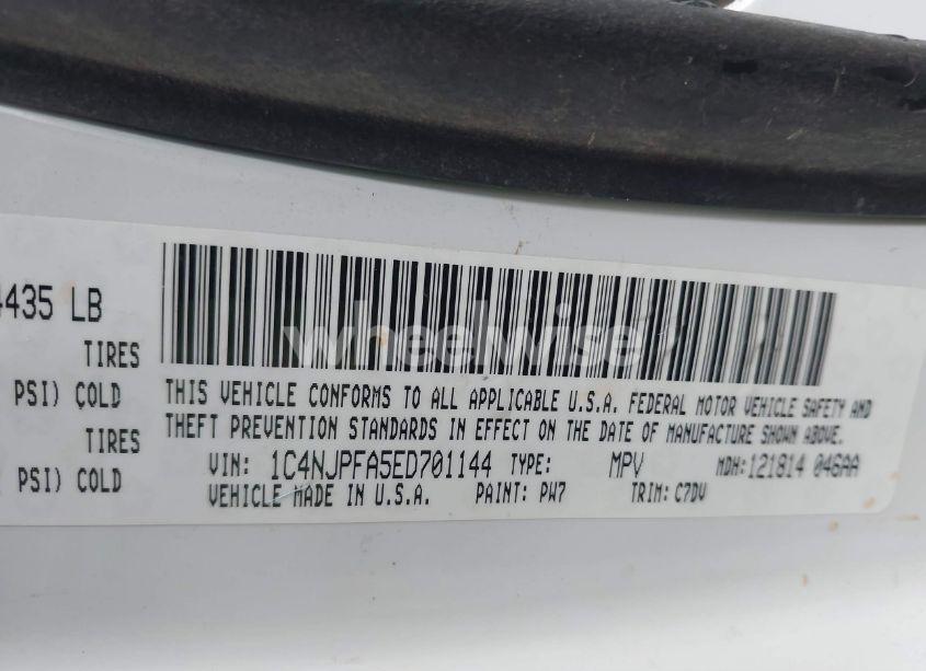 Photo 9 of 2014 Jeep Patriot LATITUDE (VIN 1C4NJPFA5ED701144)