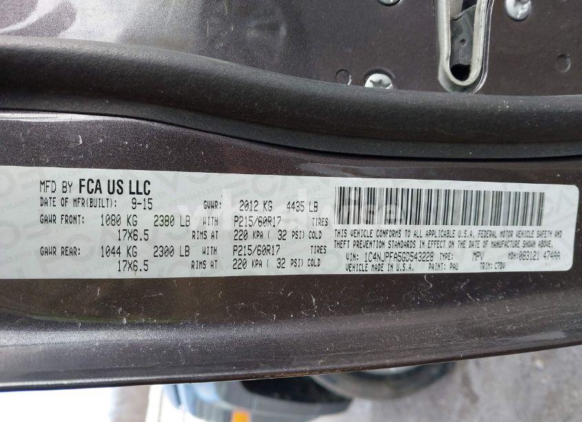 Photo 9 of 2016 Jeep Patriot LATITUDE (VIN 1C4NJPFA5GD543228)