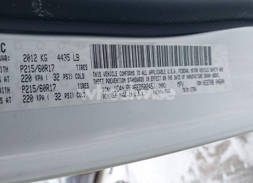 Photo 9 of 2014 Jeep Patriot LATITUDE (VIN 1C4NJPFA6ED502457)