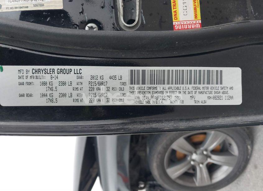 Photo 9 of 2015 Jeep Patriot HIGH ALTITUDE EDITION (VIN 1C4NJPFA6FD121757)