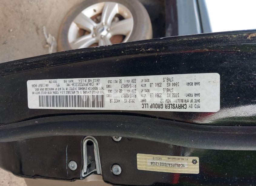 Photo 9 of 2013 Jeep Patriot LATITUDE (VIN 1C4NJPFA7DD213134)