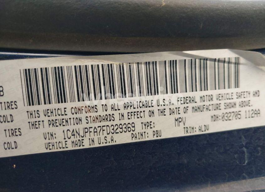 Photo 9 of 2015 Jeep Patriot HIGH ALTITUDE EDITION (VIN 1C4NJPFA7FD329369)