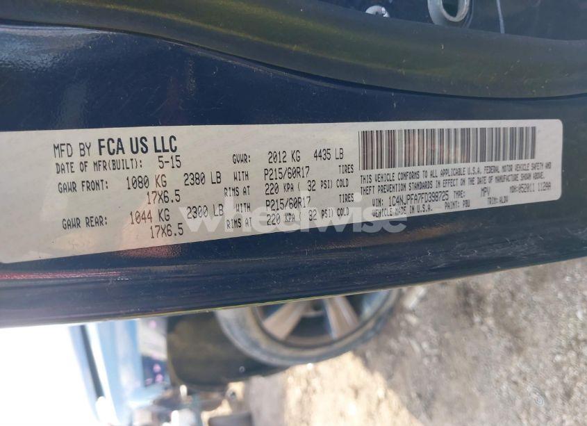 Photo 9 of 2015 Jeep Patriot HIGH ALTITUDE EDITION (VIN 1C4NJPFA7FD398725)