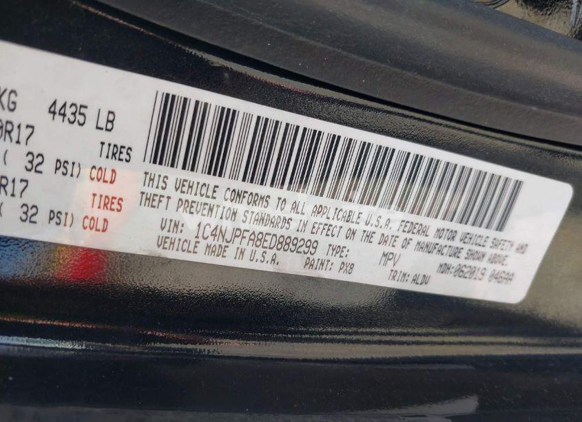 Photo 9 of 2014 Jeep Patriot HIGH ALTITUDE (VIN 1C4NJPFA8ED889299)