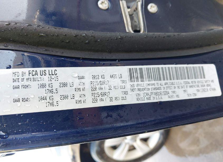 Photo 9 of 2016 Jeep Patriot LATITUDE (VIN 1C4NJPFA8GD615264)