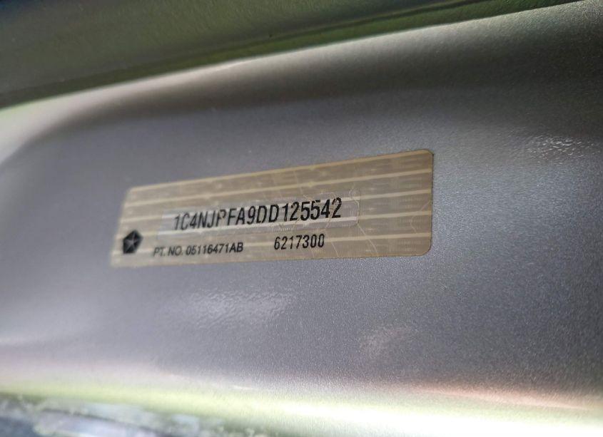 Photo 9 of 2013 Jeep Patriot LATITUDE (VIN 1C4NJPFA9DD125542)