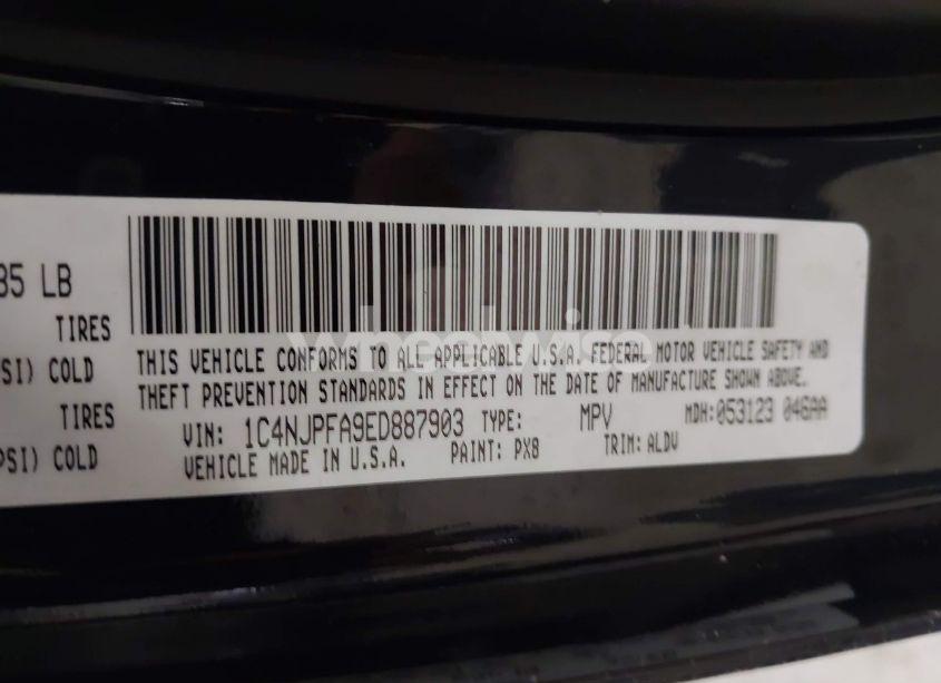 Photo 9 of 2014 Jeep Patriot HIGH ALTITUDE (VIN 1C4NJPFA9ED887903)