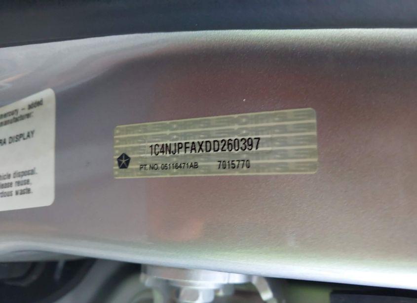 Photo 9 of 2013 Jeep Patriot LATITUDE (VIN 1C4NJPFAXDD260397)