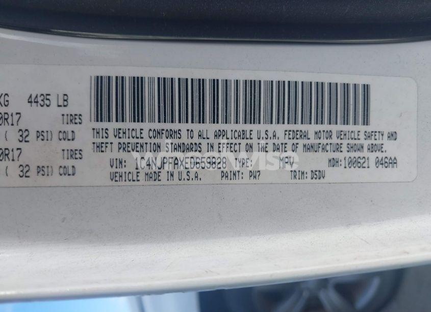 Photo 9 of 2014 Jeep Patriot LATITUDE (VIN 1C4NJPFAXED659828)