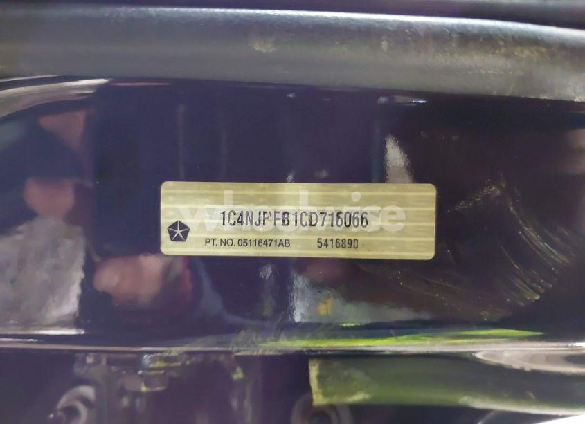 Photo 9 of 2012 Jeep Patriot LATITUDE (VIN 1C4NJPFB1CD716066)