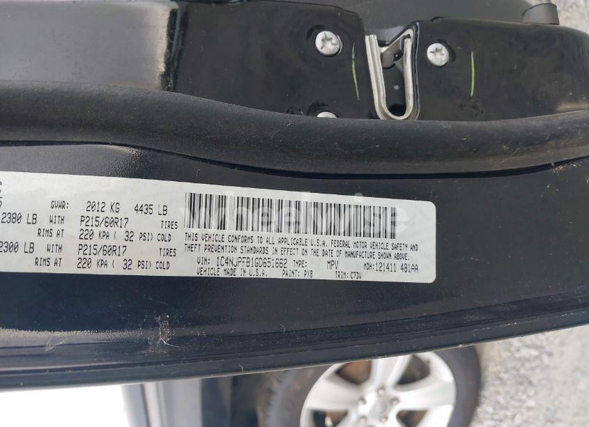 Photo 9 of 2016 Jeep Patriot LATITUDE (VIN 1C4NJPFB1GD651662)