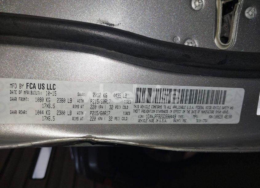 Photo 9 of 2016 Jeep Patriot LATITUDE (VIN 1C4NJPFB2GD590449)