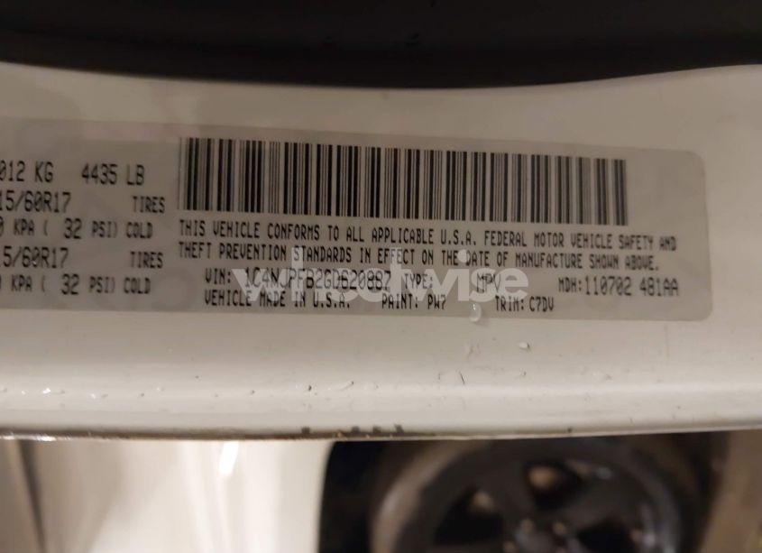 Photo 9 of 2016 Jeep Patriot LATITUDE (VIN 1C4NJPFB2GD620887)