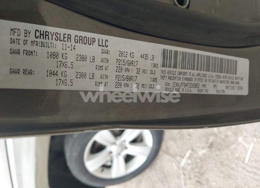 Photo 9 of 2015 Jeep Patriot LATITUDE (VIN 1C4NJPFB4FD203852)