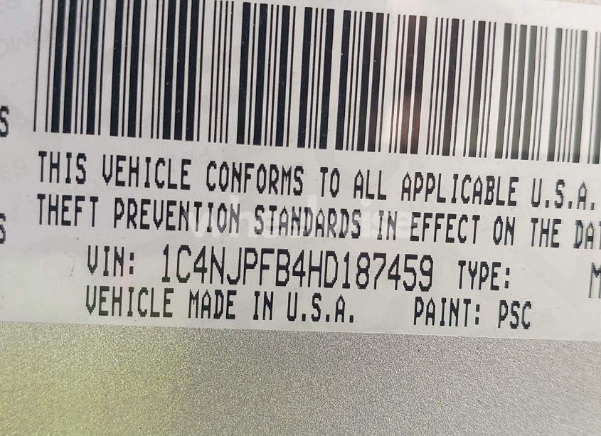 Photo 9 of 2017 Jeep Patriot LATITUDE FWD (VIN 1C4NJPFB4HD187459)