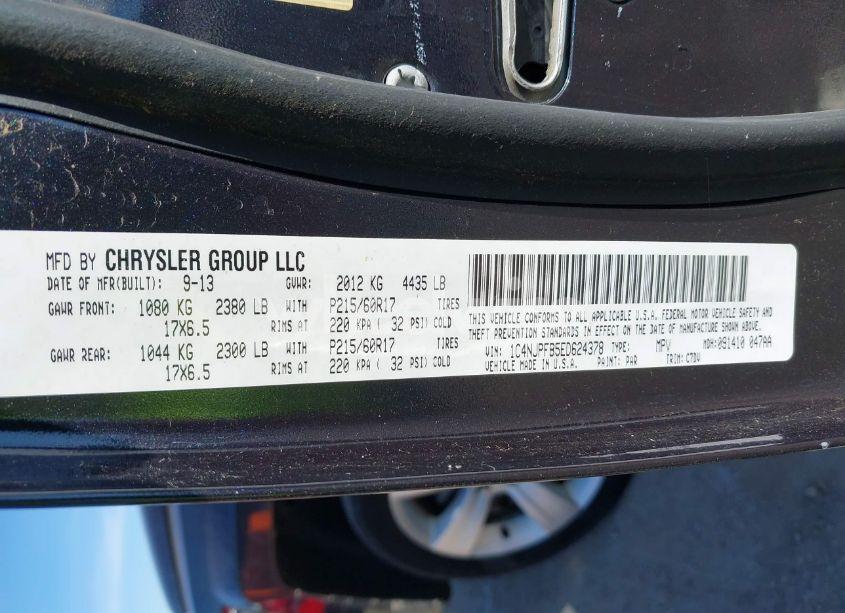 Photo 9 of 2014 Jeep Patriot LATITUDE (VIN 1C4NJPFB5ED624378)