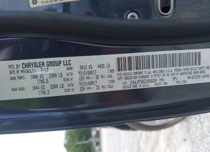 Photo 9 of 2014 Jeep Patriot LATITUDE (VIN 1C4NJPFB6ED606620)