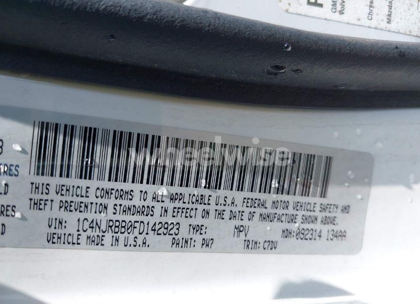 Photo 9 of 2015 Jeep Patriot SPORT (VIN 1C4NJRBB0FD142923)