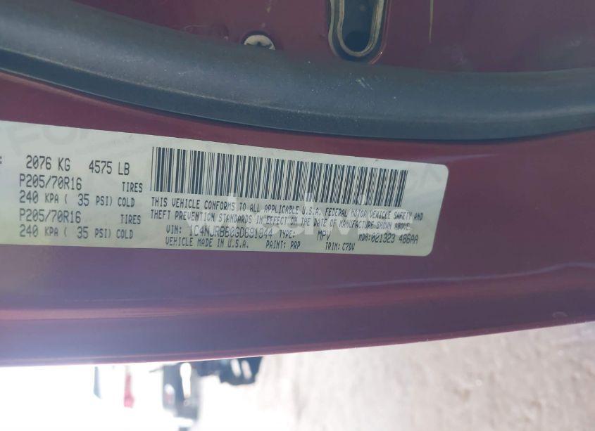 Photo 9 of 2016 Jeep Patriot SPORT (VIN 1C4NJRBB0GD691944)