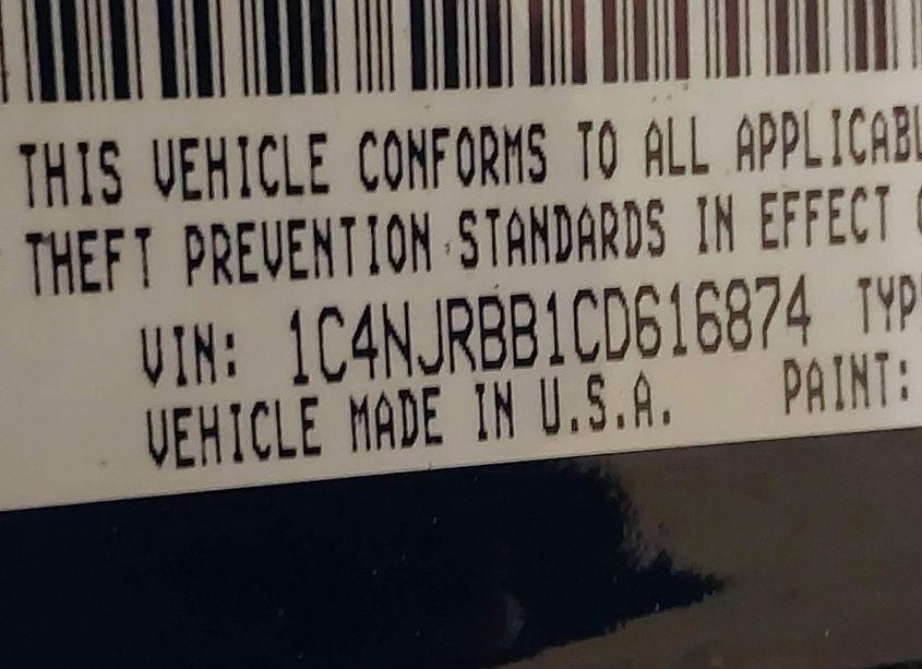 Photo 9 of 2012 Jeep Patriot SPORT (VIN 1C4NJRBB1CD616874)