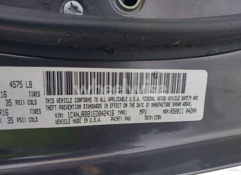 Photo 9 of 2014 Jeep Patriot SPORT (VIN 1C4NJRBB1ED842416)