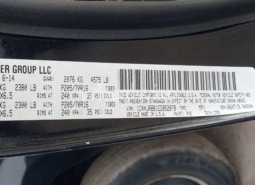 Photo 9 of 2014 Jeep Patriot SPORT (VIN 1C4NJRBB1ED852878)