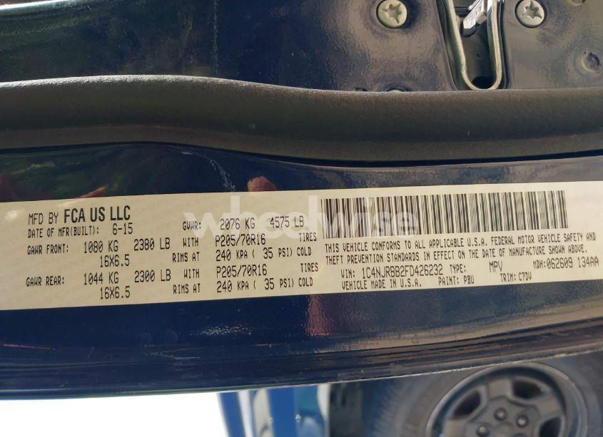 Photo 9 of 2015 Jeep Patriot SPORT (VIN 1C4NJRBB2FD426232)