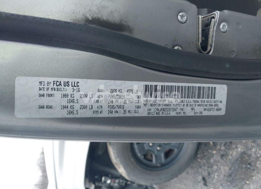 Photo 9 of 2016 Jeep Patriot SPORT (VIN 1C4NJRBB2GD673347)