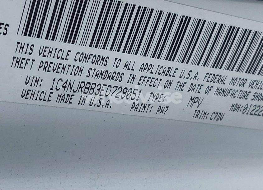 Photo 9 of 2014 Jeep Patriot SPORT (VIN 1C4NJRBB3ED729051)