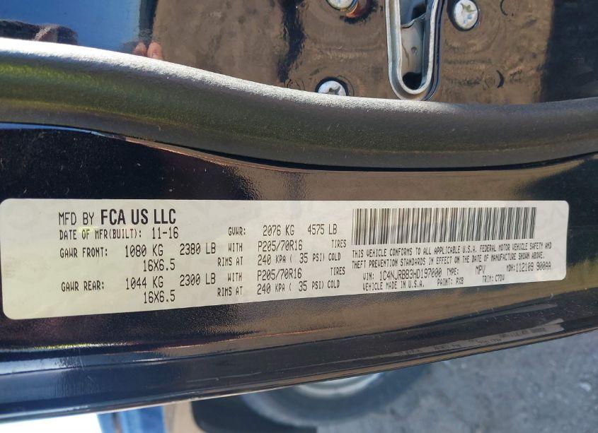 Photo 9 of 2017 Jeep Patriot SPORT 4X4 (VIN 1C4NJRBB3HD197000)