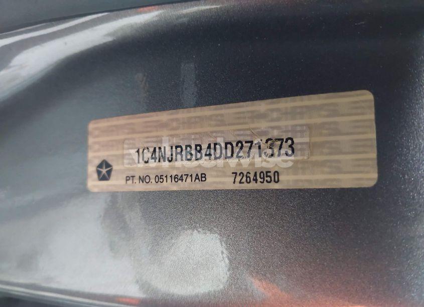 Photo 9 of 2013 Jeep Patriot SPORT (VIN 1C4NJRBB4DD271373)