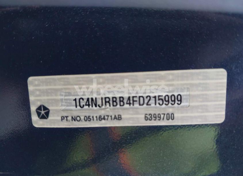 Photo 9 of 2015 Jeep Patriot SPORT (VIN 1C4NJRBB4FD215999)