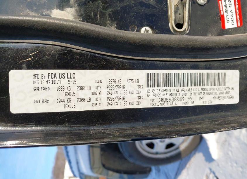 Photo 9 of 2016 Jeep Patriot SPORT (VIN 1C4NJRBB4GD523126)