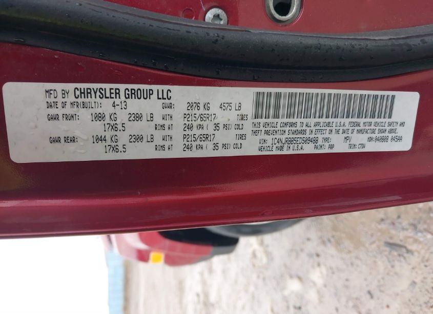 Photo 9 of 2014 Jeep Patriot SPORT (VIN 1C4NJRBB5ED509488)