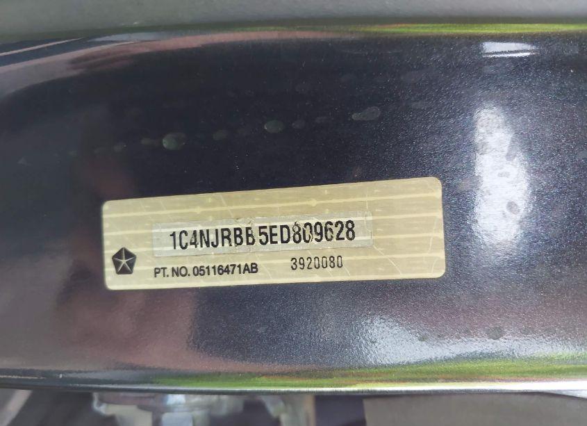 Photo 9 of 2014 Jeep Patriot SPORT (VIN 1C4NJRBB5ED809628)